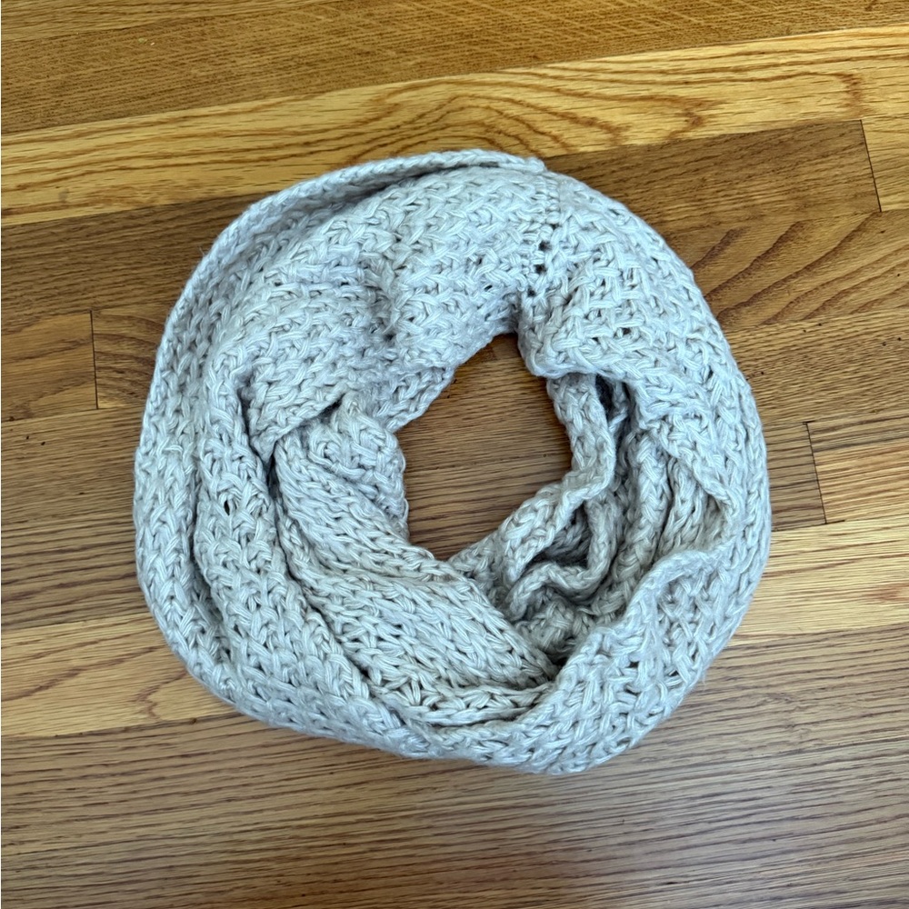 Aeropostale Soft Knit Infinity Scarf - Cream